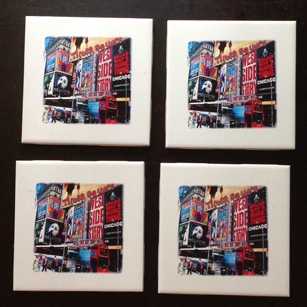 Times Square coasters tile New York City
